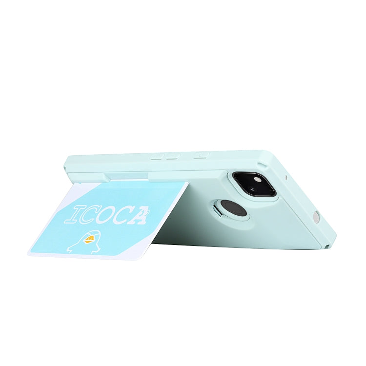 For Google Pixel 4a Armor Shockproof TPU + PC Hard Case with Card Slot Holder