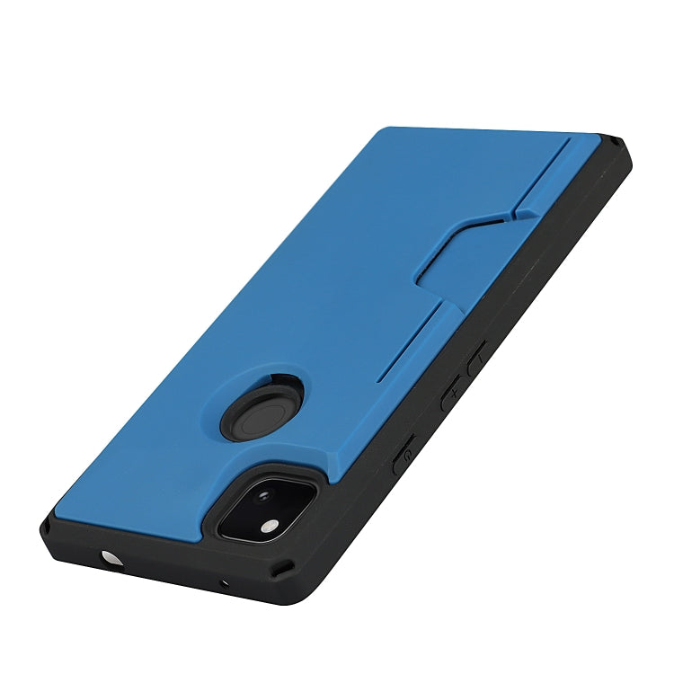 For Google Pixel 4a Armor Shockproof TPU + PC Hard Case with Card Slot Holder
