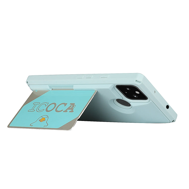 For Google Pixel 4a 5G Armor Shockproof TPU + PC Hard Case with Card Slot Holder