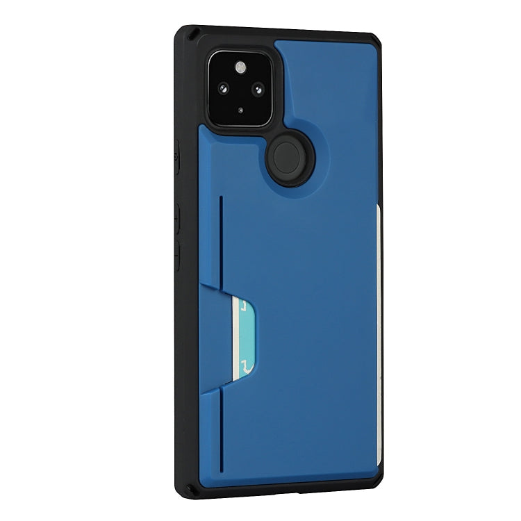 For Google Pixel 4a 5G Armor Shockproof TPU + PC Hard Case with Card Slot Holder