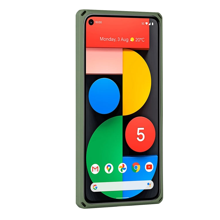 For Google Pixel 5 Armor Shockproof TPU + PC Hard Case with Card Slot Holder