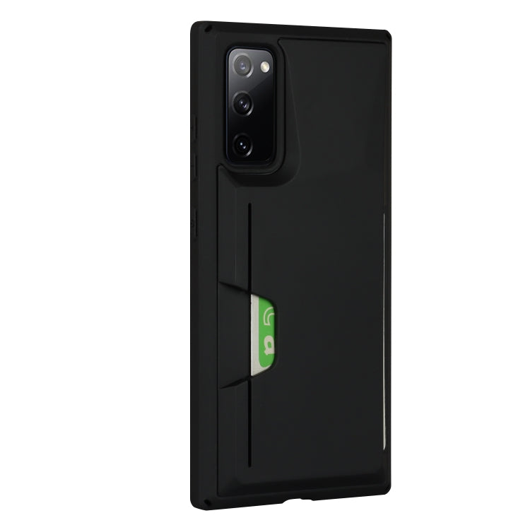 For Samsung Galaxy S20 FE Armor Shockproof TPU + PC Hard Case with Card Slot Holder