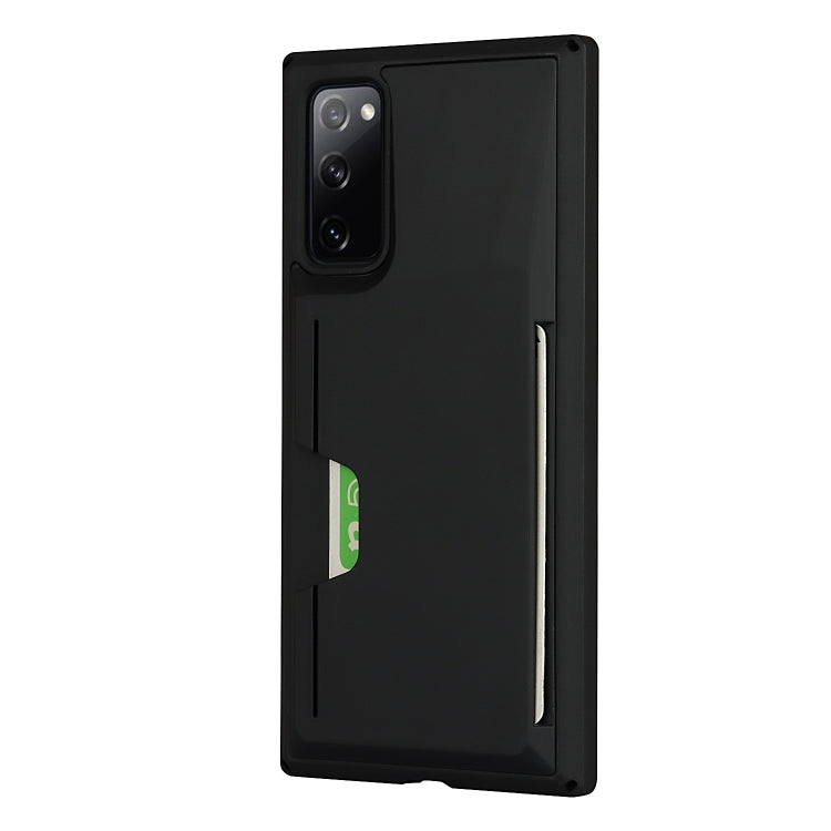 For Samsung Galaxy S20 FE Armor Shockproof TPU + PC Hard Case with Card Slot Holder