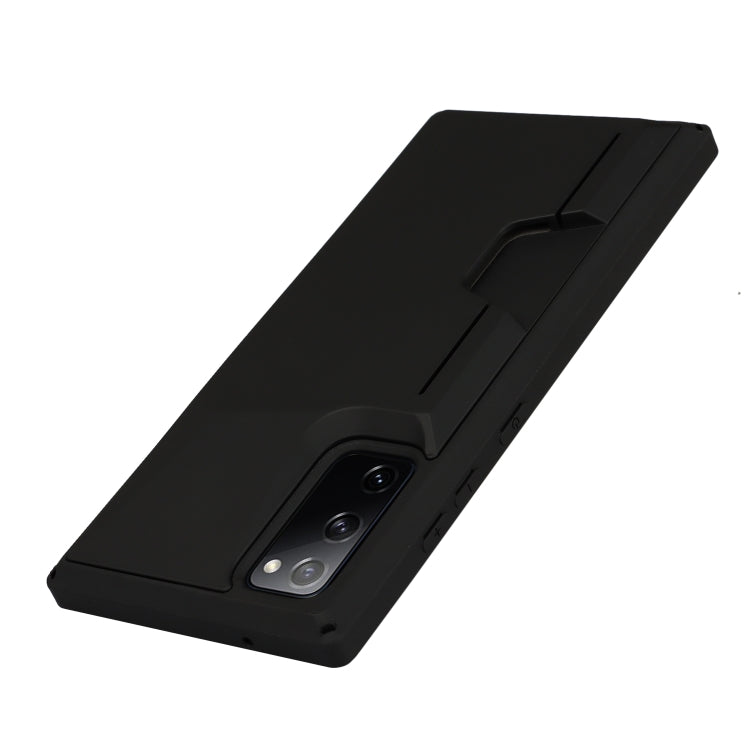 For Samsung Galaxy S20 FE Armor Shockproof TPU + PC Hard Case with Card Slot Holder