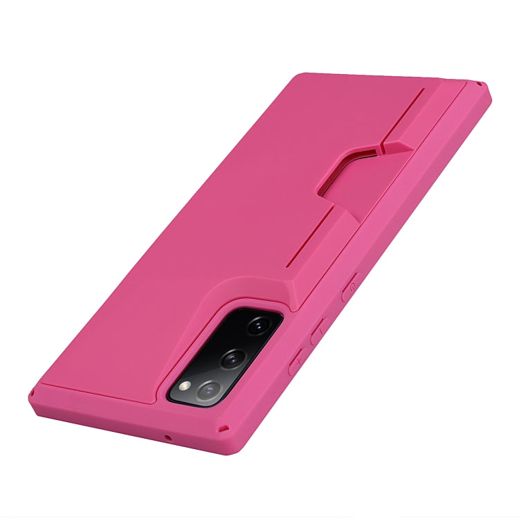 For Samsung Galaxy S20 FE Armor Shockproof TPU + PC Hard Case with Card Slot Holder
