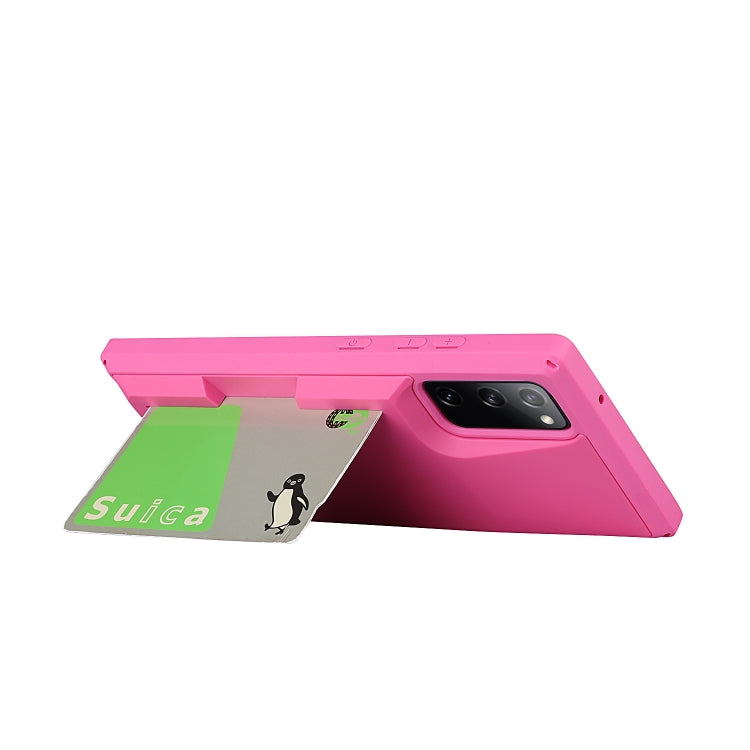 For Samsung Galaxy S20 FE Armor Shockproof TPU + PC Hard Case with Card Slot Holder