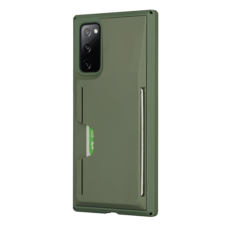 For Samsung Galaxy S20 FE Armor Shockproof TPU + PC Hard Case with Card Slot Holder