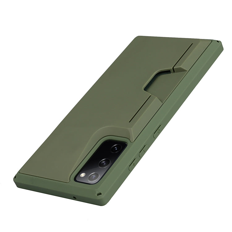For Samsung Galaxy S20 FE Armor Shockproof TPU + PC Hard Case with Card Slot Holder
