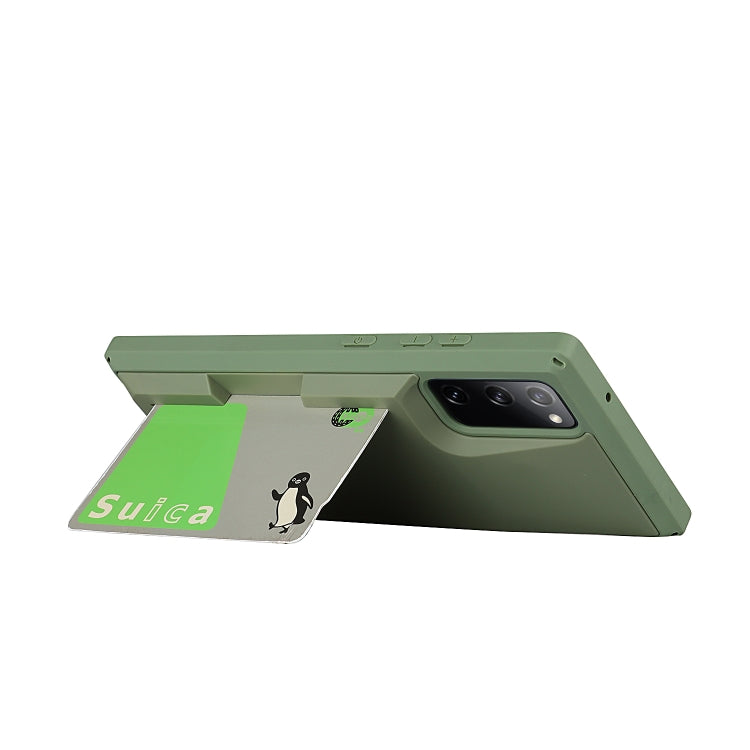 For Samsung Galaxy S20 FE Armor Shockproof TPU + PC Hard Case with Card Slot Holder