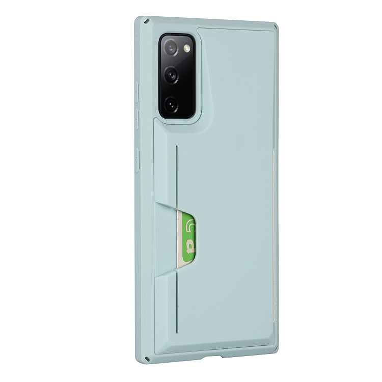 For Samsung Galaxy S20 FE Armor Shockproof TPU + PC Hard Case with Card Slot Holder