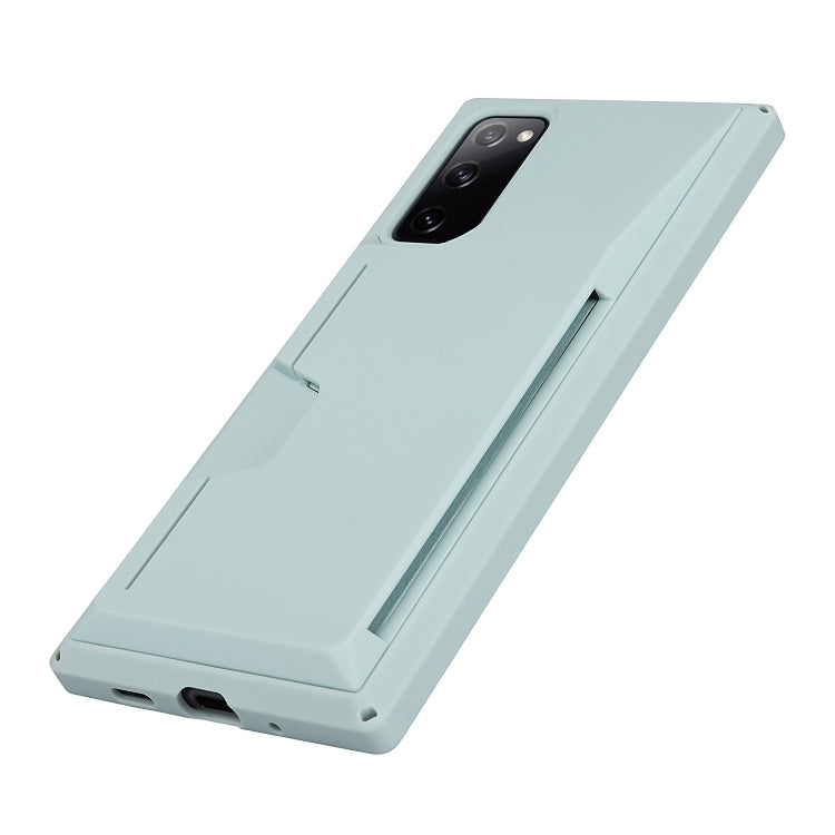 For Samsung Galaxy S20 FE Armor Shockproof TPU + PC Hard Case with Card Slot Holder