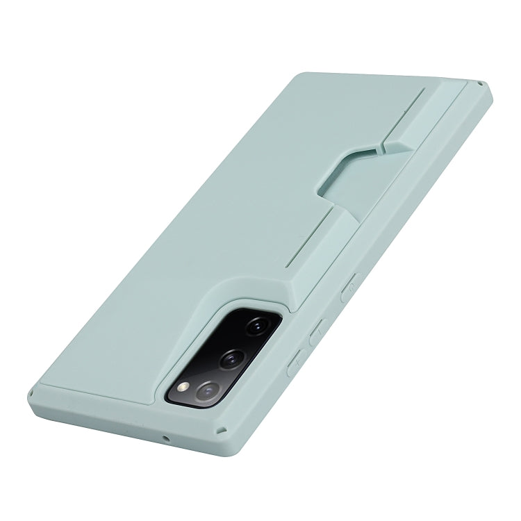 For Samsung Galaxy S20 FE Armor Shockproof TPU + PC Hard Case with Card Slot Holder