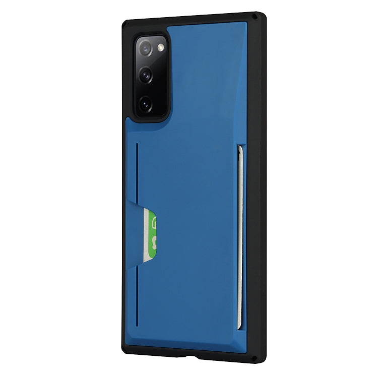 For Samsung Galaxy S20 FE Armor Shockproof TPU + PC Hard Case with Card Slot Holder