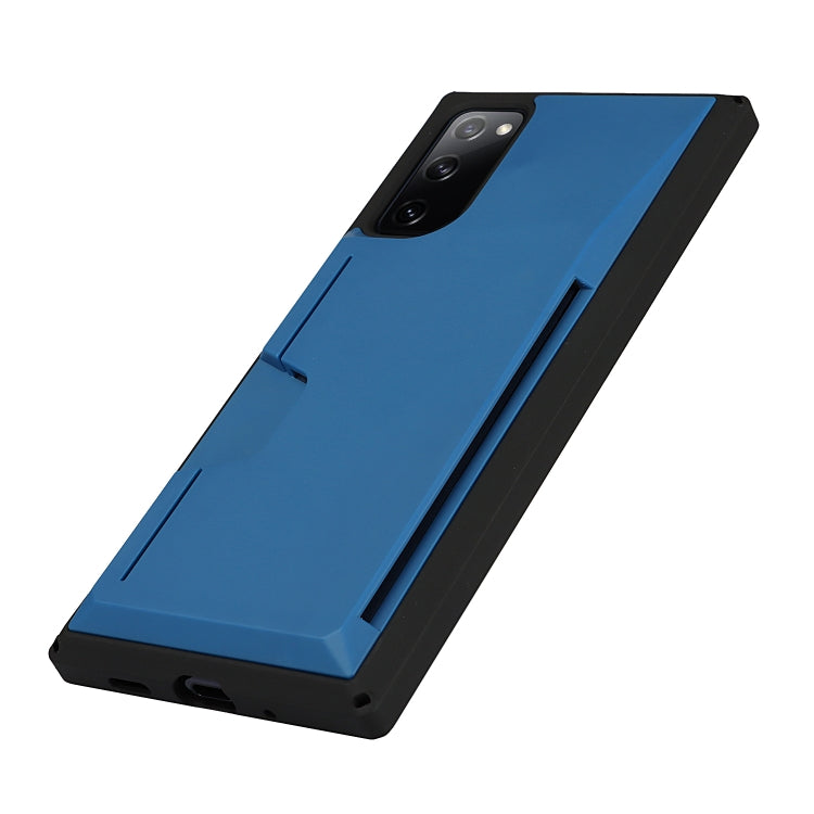 For Samsung Galaxy S20 FE Armor Shockproof TPU + PC Hard Case with Card Slot Holder