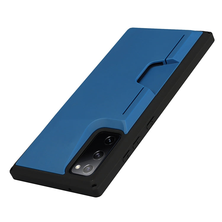 For Samsung Galaxy S20 FE Armor Shockproof TPU + PC Hard Case with Card Slot Holder