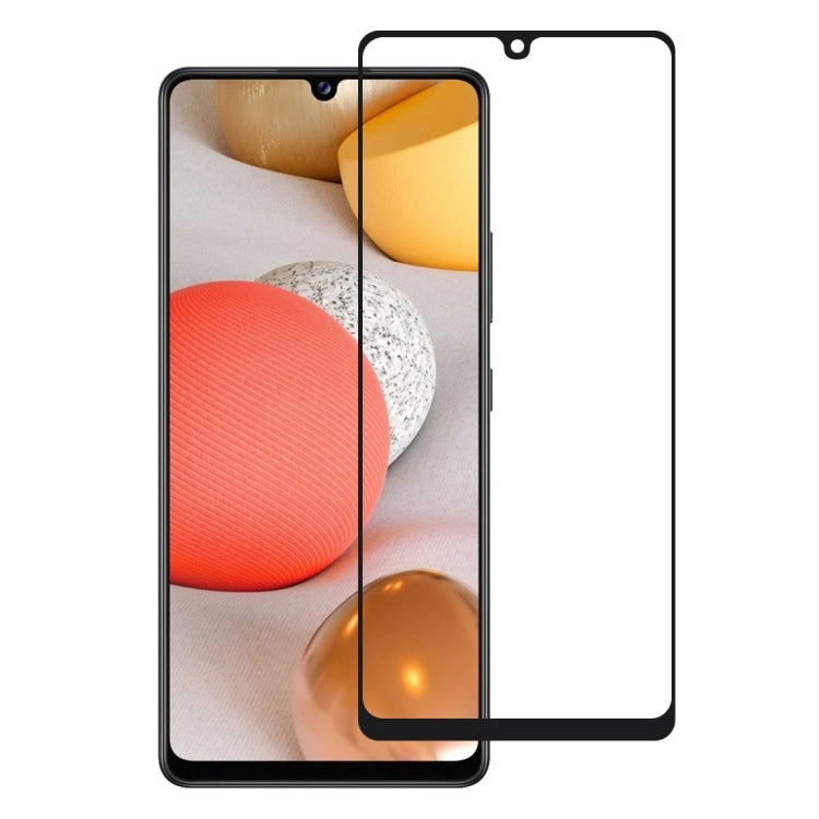 For Samsung Galaxy M42 5G Full Glue Full Screen Tempered Glass Film
