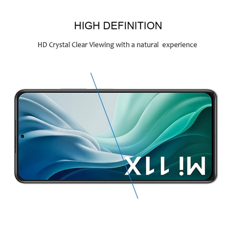 For Xiaomi Mi 11X Full Glue Full Screen Tempered Glass Film