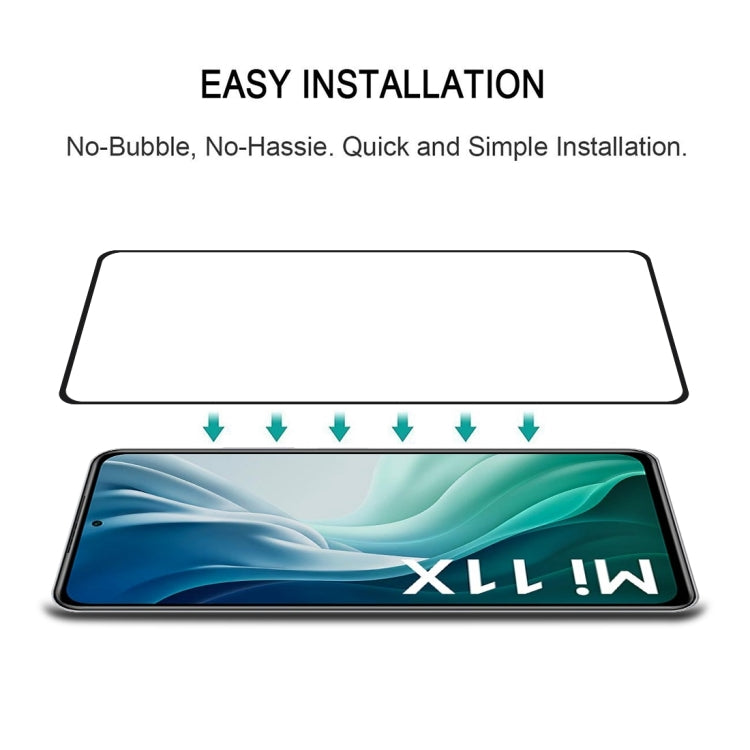 For Xiaomi Mi 11X Full Glue Full Screen Tempered Glass Film