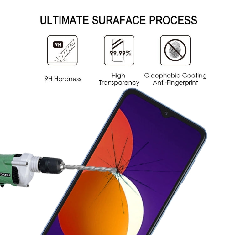 For Samsung Galaxy M12 25 PCS Full Glue Full Screen Tempered Glass Film