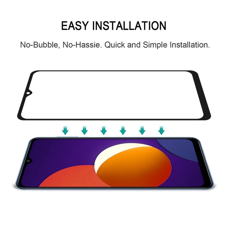 For Samsung Galaxy M12 25 PCS Full Glue Full Screen Tempered Glass Film