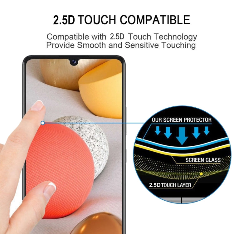 For Samsung Galaxy M42 5G 25 PCS Full Glue Full Screen Tempered Glass Film