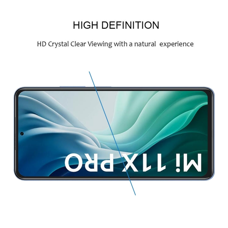 For Xiaomi Mi 11X Pro 25 PCS Full Glue Full Screen Tempered Glass Film