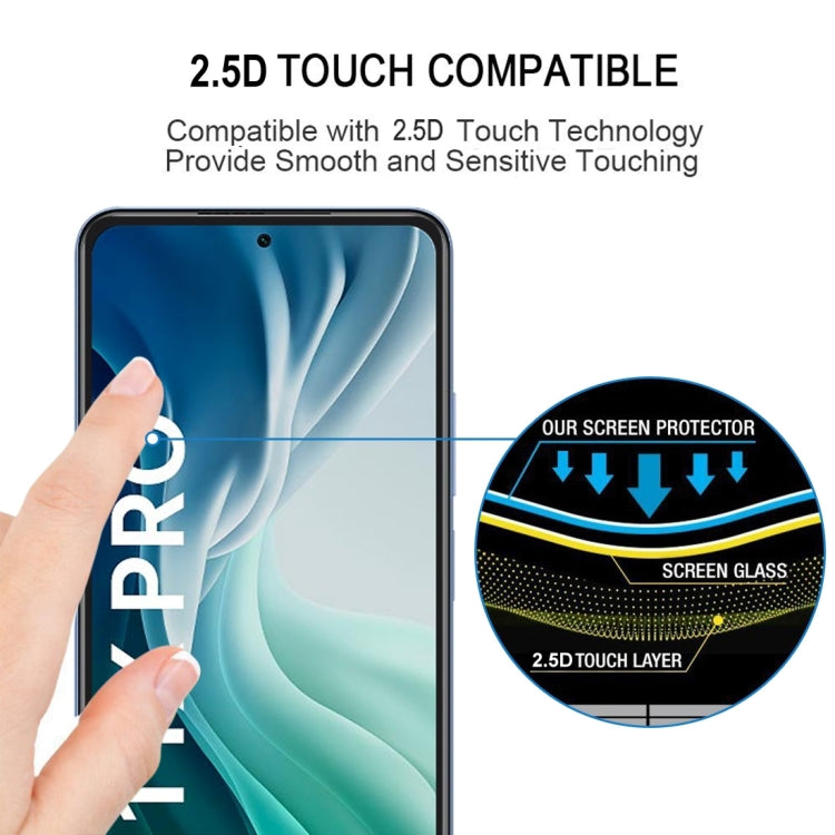 For Xiaomi Mi 11X Pro 25 PCS Full Glue Full Screen Tempered Glass Film