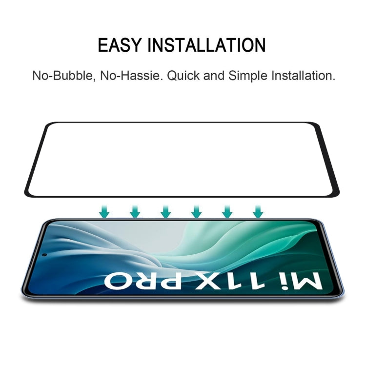 For Xiaomi Mi 11X Pro 25 PCS Full Glue Full Screen Tempered Glass Film
