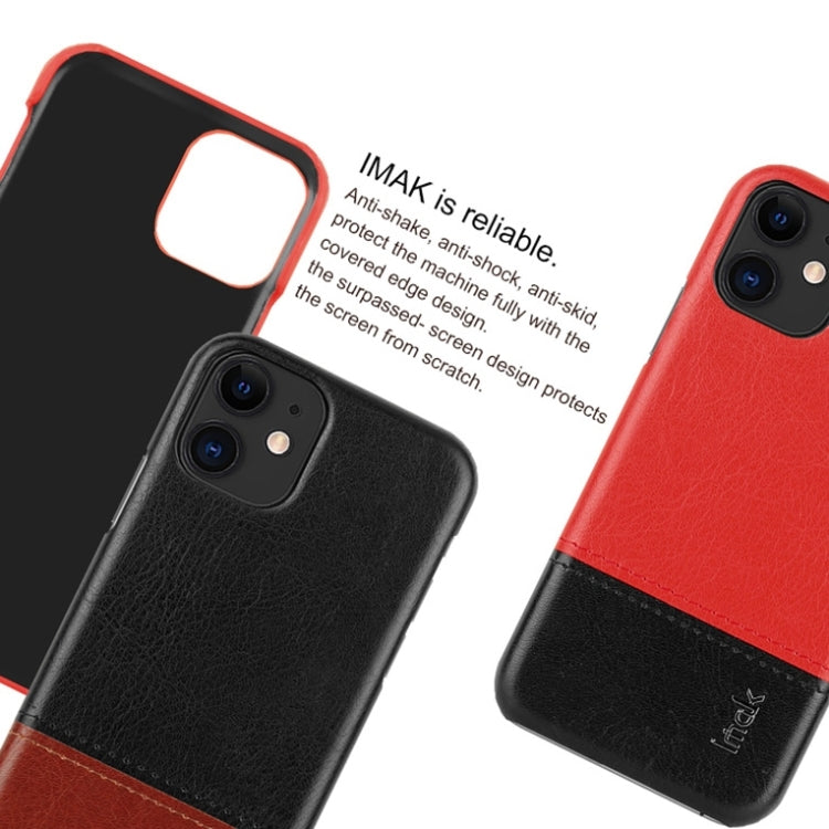 For iPhone 11 Ruiyi Series Concise Slim PU + PC Protective Case With Explosion-Proof Membrane