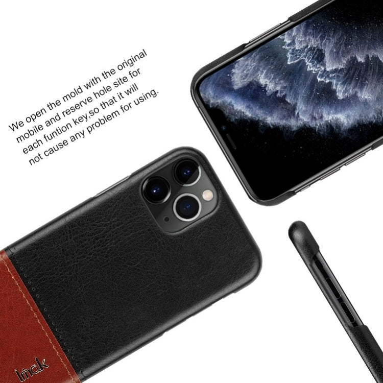 For iPhone 11 Pro Ruiyi Series Concise Slim PU + PC Protective Case With Explosion-Proof Membrane