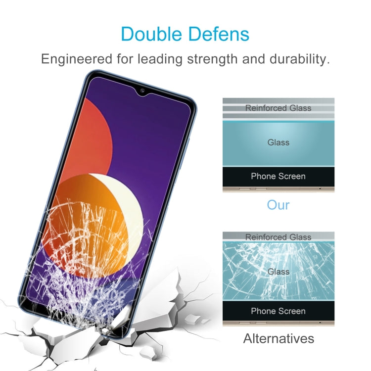 For Samsung Galaxy M12 10 PCS 0.26mm 9H 2.5D Tempered Glass Film