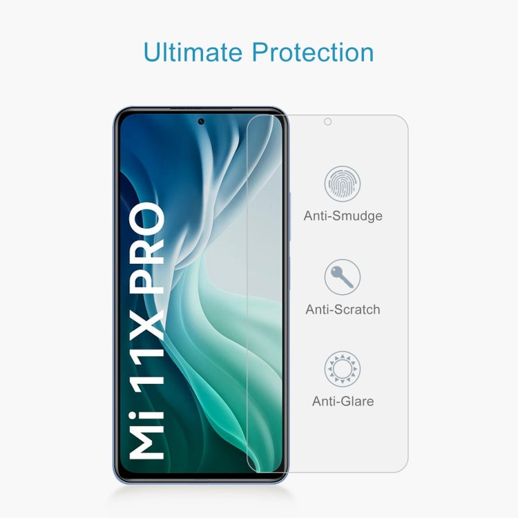 For Xiaomi Mi 11X Pro 10 PCS 0.26mm 9H 2.5D Tempered Glass Film