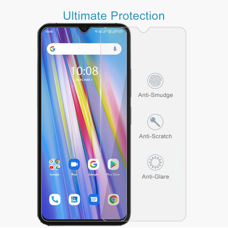 For Umidigi A11 50 PCS 0.26mm 9H 2.5D Tempered Glass Film