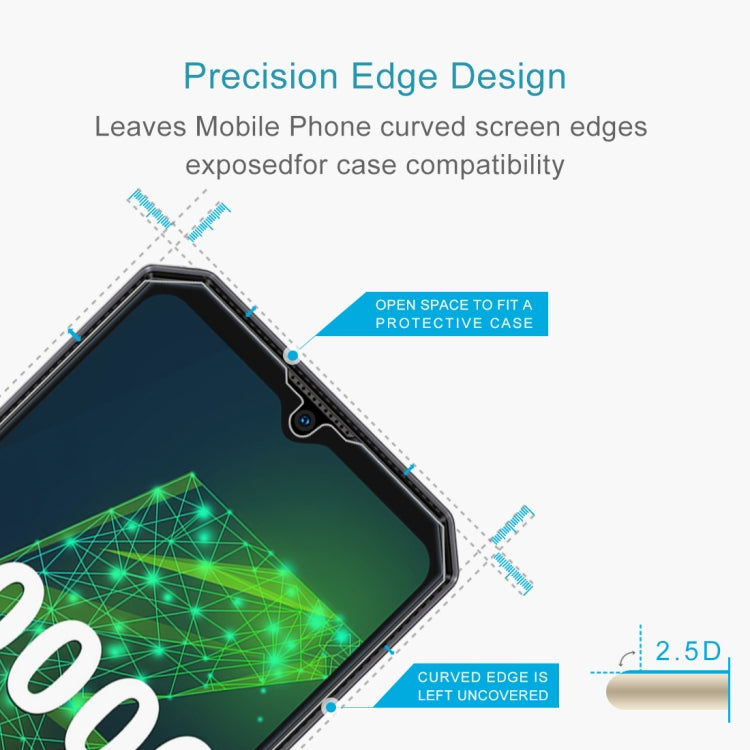 For Oukitel K15 Plus 50 PCS 0.26mm 9H 2.5D Tempered Glass Film