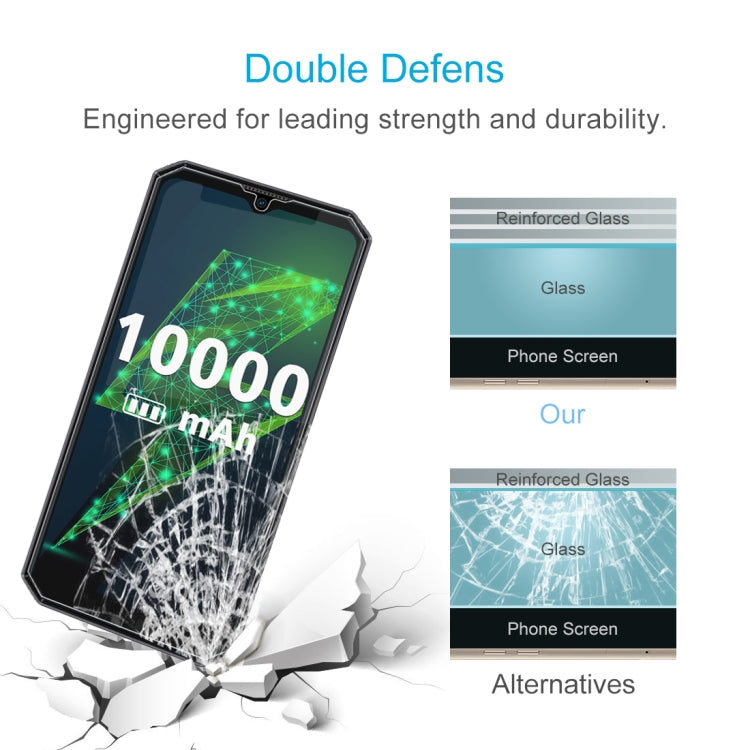 For Oukitel K15 Plus 50 PCS 0.26mm 9H 2.5D Tempered Glass Film
