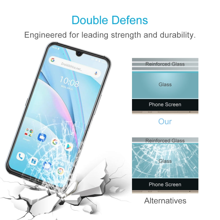 For Umidigi A9 Max 10 PCS 0.26mm 9H 2.5D Tempered Glass Film