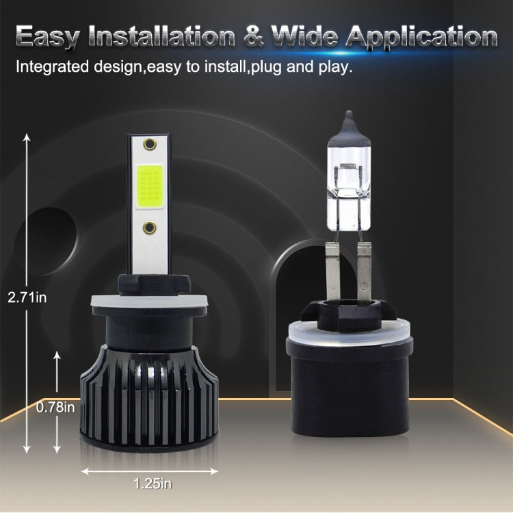 P1 880 1 Pair 9V-36V / 36W / 6000K / 6000LM White Light IP68 Waterproof Car LED Headlight