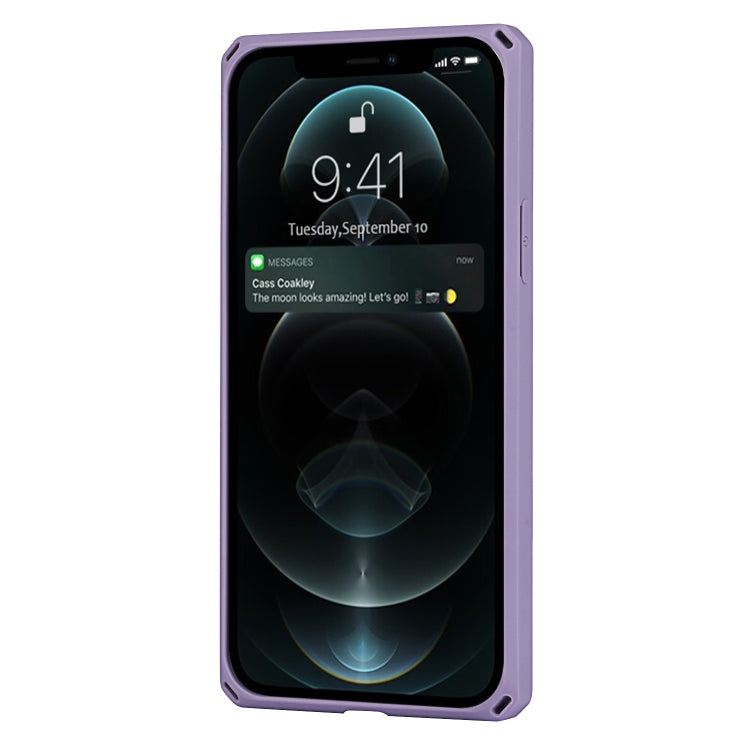 For iPhone 11 Pro Carbon Fiber Armor Shockproof TPU + PC Hard Case with Card Slot Holder