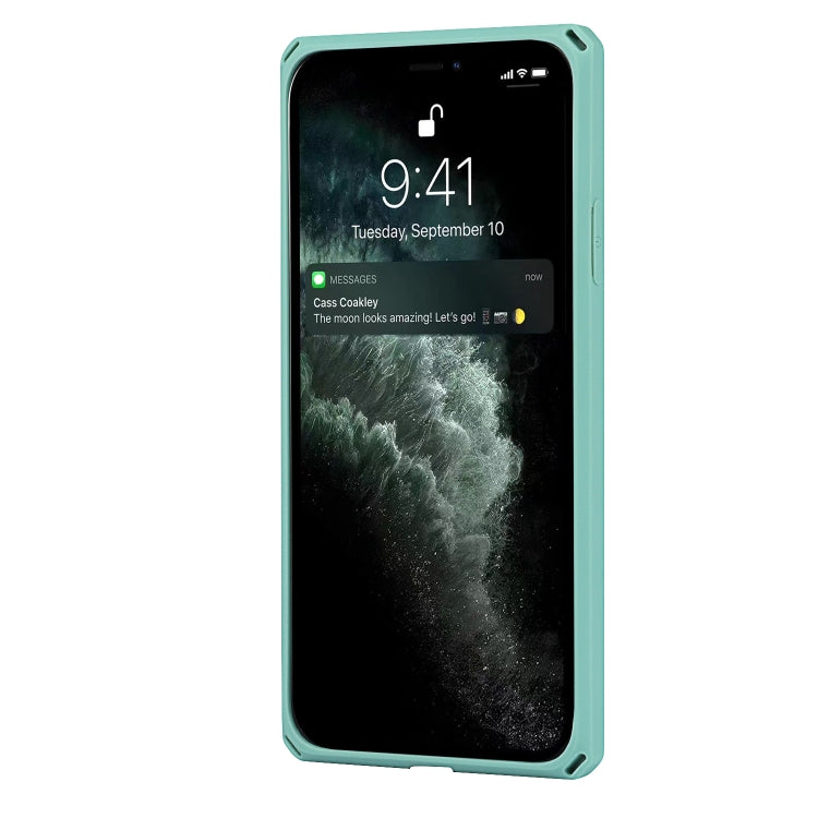 For iPhone 11 Pro Max Carbon Fiber Armor Shockproof TPU + PC Hard Case with Card Slot Holder
