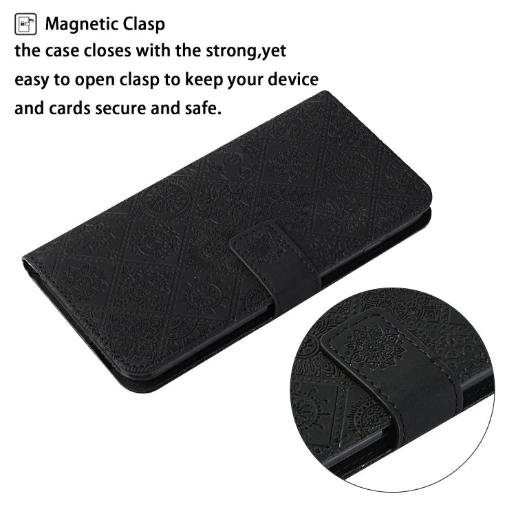 For Xiaomi Redmi Note 10 4G Ethnic Style Embossed Pattern Horizontal Flip Leather Case with Holder & Card Slots & Wallet & Lanyard