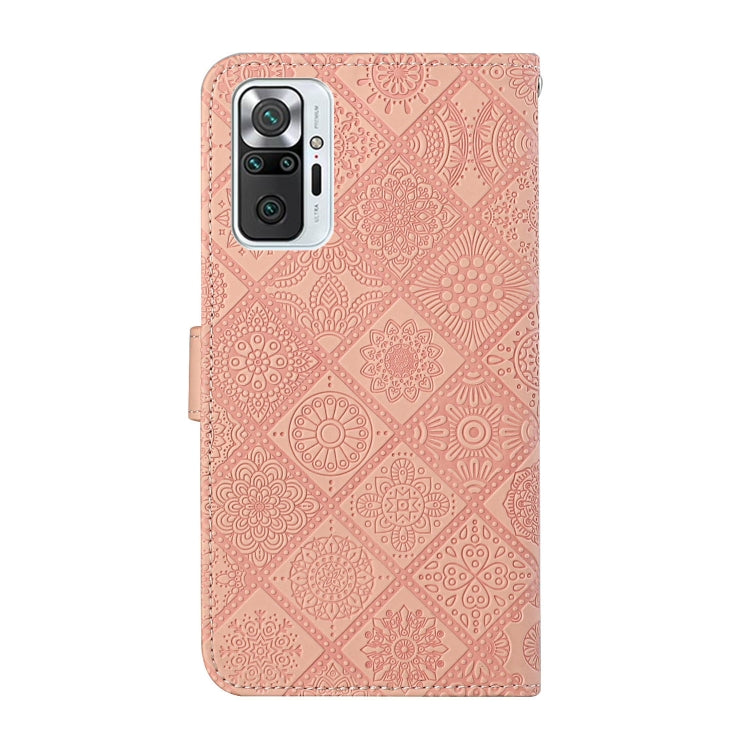 For Xiaomi Redmi Note 10 Pro Ethnic Style Embossed Pattern Horizontal Flip Leather Case with Holder & Card Slots & Wallet & Lanyard