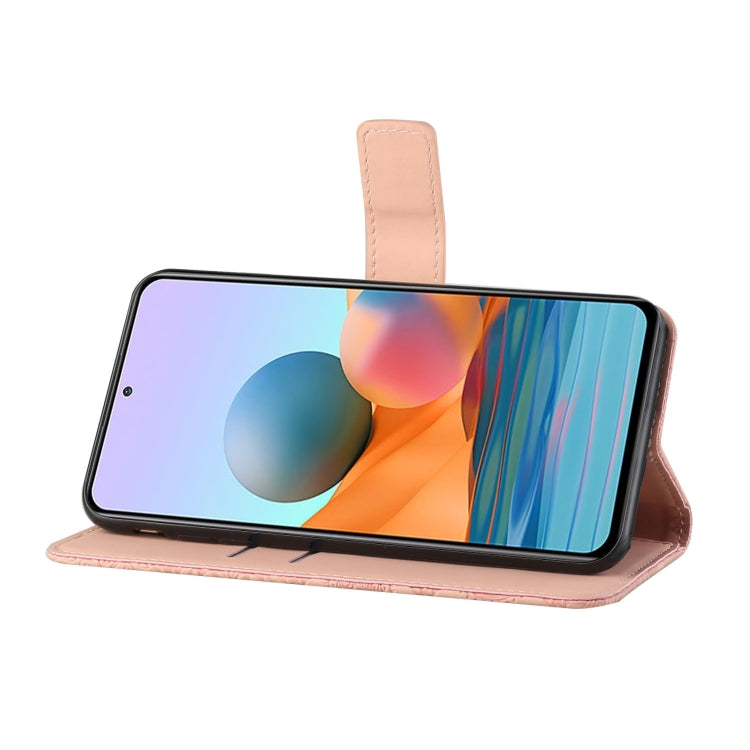 For Xiaomi Redmi Note 10 Pro Ethnic Style Embossed Pattern Horizontal Flip Leather Case with Holder & Card Slots & Wallet & Lanyard