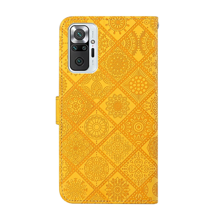 For Xiaomi Redmi Note 10 Pro Ethnic Style Embossed Pattern Horizontal Flip Leather Case with Holder & Card Slots & Wallet & Lanyard