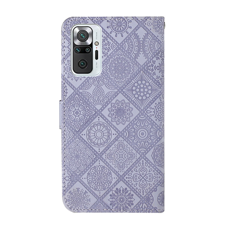 For Xiaomi Redmi Note 10 Pro Ethnic Style Embossed Pattern Horizontal Flip Leather Case with Holder & Card Slots & Wallet & Lanyard