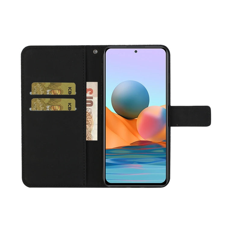 For Xiaomi Redmi Note 10 Pro Ethnic Style Embossed Pattern Horizontal Flip Leather Case with Holder & Card Slots & Wallet & Lanyard