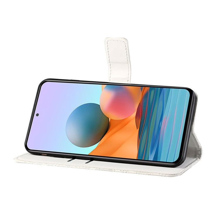 For Xiaomi Redmi Note 10 Pro Ethnic Style Embossed Pattern Horizontal Flip Leather Case with Holder & Card Slots & Wallet & Lanyard