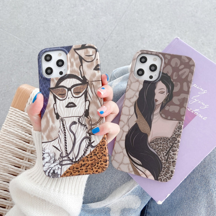 For iPhone 12 mini Shockproof Half-inclusive Leopard Pattern Protective Case