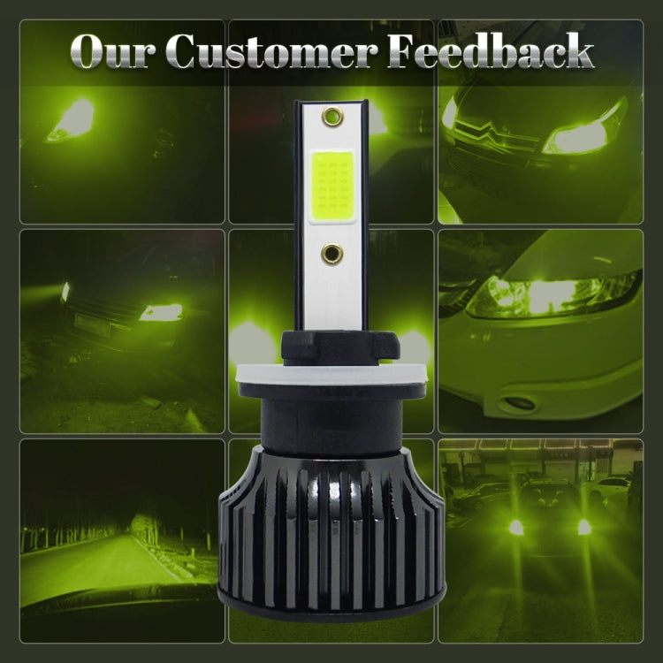 P1 880 1 Pair 9V-36V / 36W / 6000LM IP68 Green Lime Light Waterproof Car LED Headlight