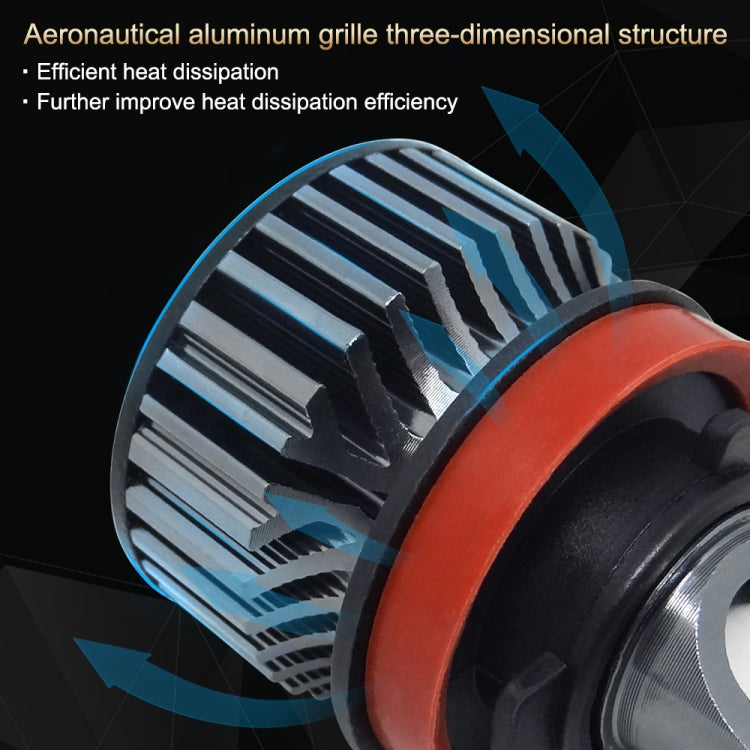 P1 H11 1 Pair 9V-36V / 36W / 6000LM IP68 Green Lime Light Waterproof Car LED Headlight