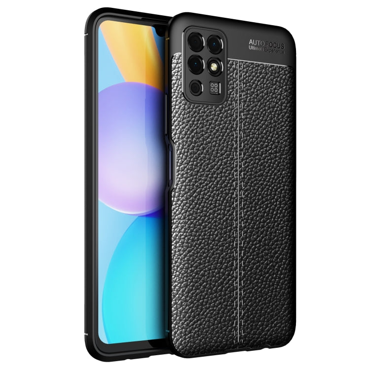 For Honor Play 5T Litchi Texture TPU Shockproof Case